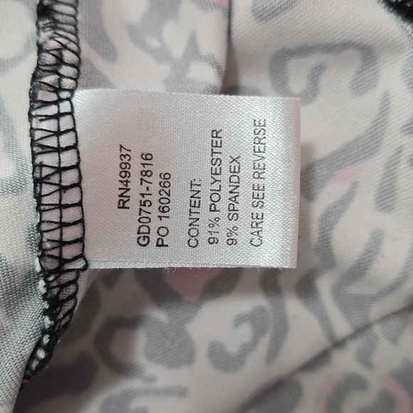 Tail Womens Small Sleeveless Black Pink Zebra Print Top - Picture 9 of 10